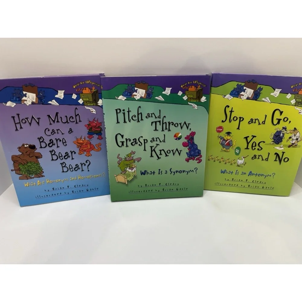 Lot of 3‎ Brian P Cleary - Words Are Categorical Series Hardcover w/ DJ